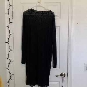 Torrid Sheer Mini Long Sleeve Dress with Stars